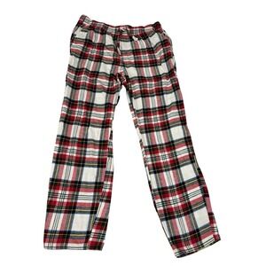 Old Navy Men's XL Tall Red Green Plaid Flannel Cotton Drawstring Pajama Pants